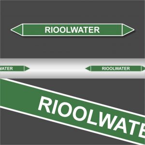 Leidingstickers Leidingmarkering rioolwater (Water)