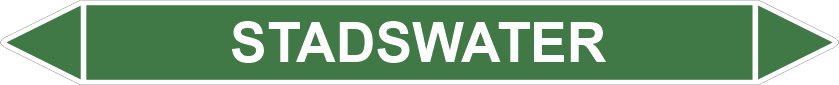 Leidingstickers Leidingmarkering stadswater (Water) Leidingstickers Leidingmarkering stadswater (Water)