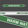 Leidingstickers Leidingmarkering warm water (Water)