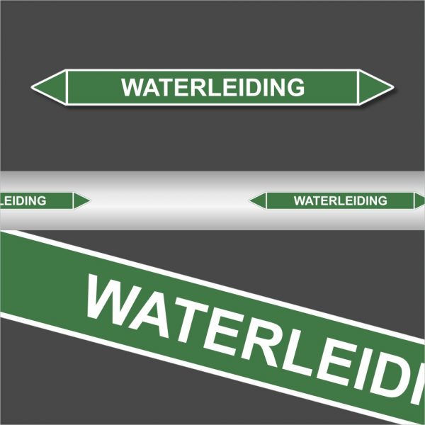 Leidingstickers Leidingmarkering waterleiding (Water)