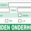 Onderhoud stickers banden onderhoud universeel groen