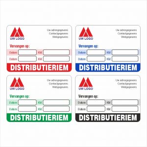 Onderhoud stickers distributieriem vervangen voor