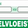 Onderhoud stickers koelvloeistof ververst op groen