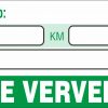 Onderhoud stickers olie ververst op universeel groen