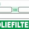 Onderhoud stickers oliefilter vervangen universeel groen