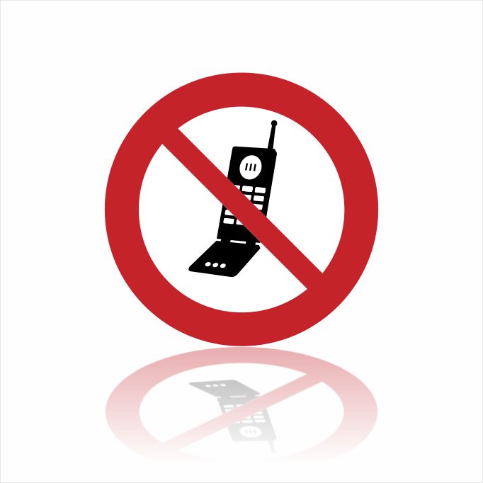 Pictogram mobiel verboden sticker Pictogram mobiel verboden sticker