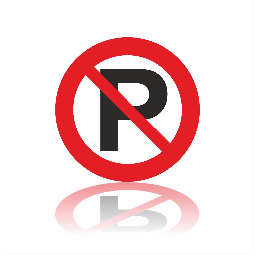 Pictogram niet parkeren sticker Pictogram niet parkeren sticker