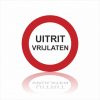 Pictogram uitrit vrijlaten sticker