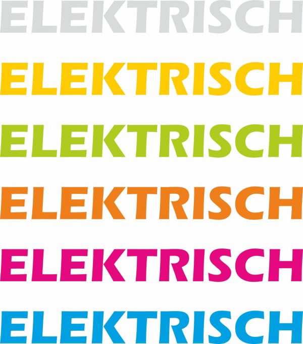 Autoraam stickers elektrisch