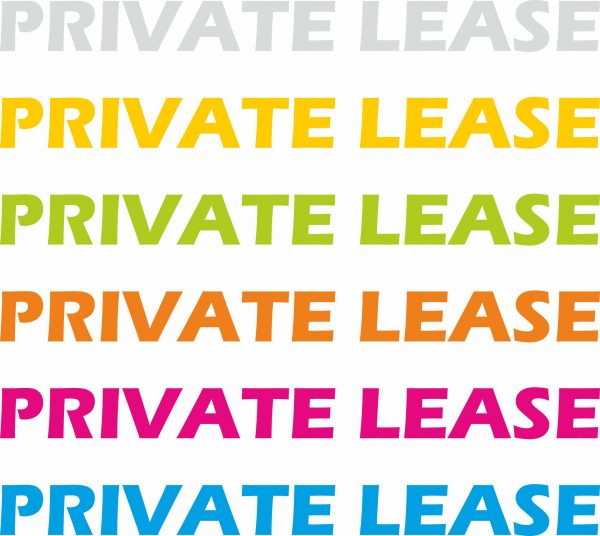 Autoraam stickers private lease