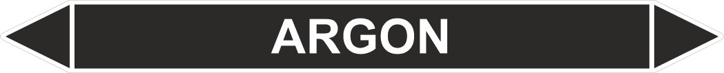 Leiding MMarkeringen Stickers Argon (Onontvlambare Vloeistoffen)