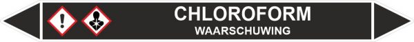 Leiding Markeringen Stickers Chloroform (Onontvlambare Vloeistoffen)