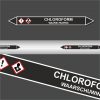 Leiding Markeringen Stickers Chloroform (Onontvlambare Vloeistoffen)