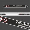 Leiding Markeringen Stickers Chloroform (Onontvlambare Vloeistoffen)