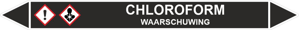 Leiding Markeringen Stickers Chloroform (Onontvlambare Vloeistoffen) Leiding Markeringen Stickers Chloroform (Onontvlambare Vloeistoffen)