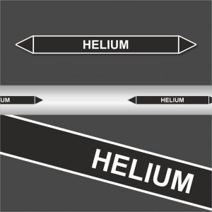 Leiding Markeringen Stickers Helium (Onontvlambare Vloeistoffen)