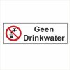 Pictogram geen drinkwater rechthoekig sticker