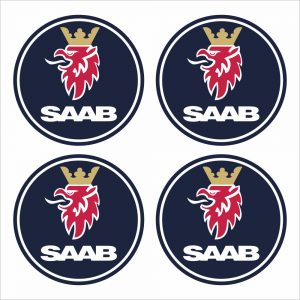 Wielnaaf stickers Saab