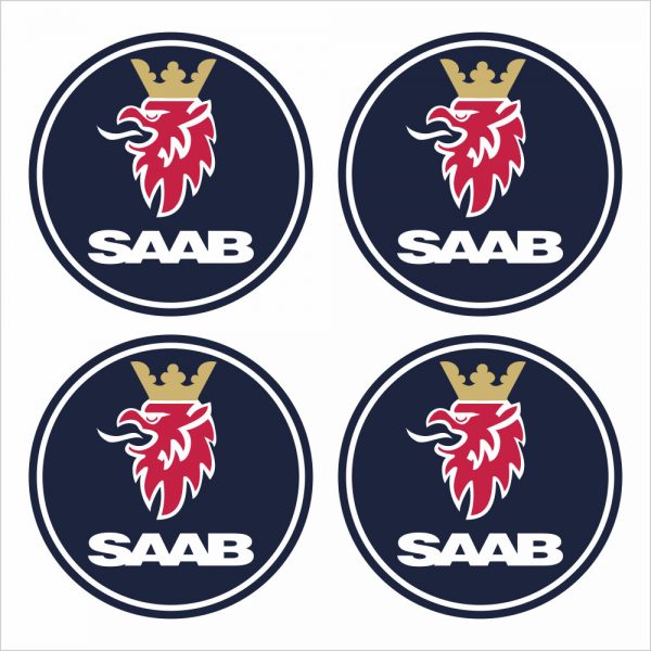 Wielnaaf stickers Saab