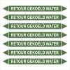 leiding markeringen Retour Gekoeld Water