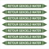 leiding markeringen Retour Gekoeld Water