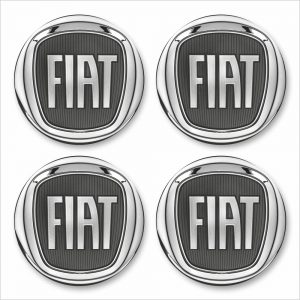 Wielnaaf sticker Fiat Grijs