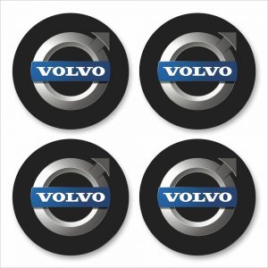 Wielnaaf stickers Volvo zwart