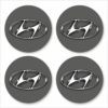 Wielnaaf stickers Hyundai antraciet