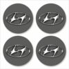 Wielnaaf stickers Hyundai antraciet