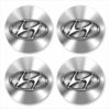 Wielnaaf stickers Hyundai chrome