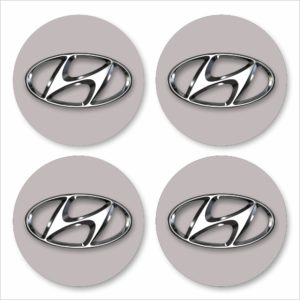 Wielnaaf stickers Hyundai grijs