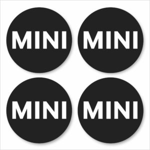 Wielnaaf stickers mini zwart