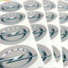 Wielnaaf stickers Opel Grijs