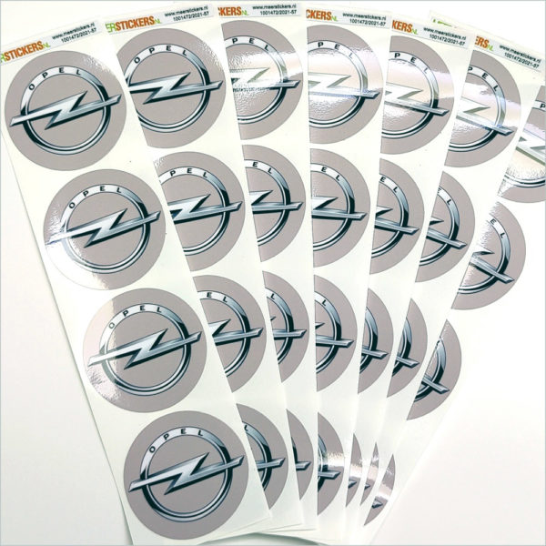 Wielnaaf stickers Opel Grijs