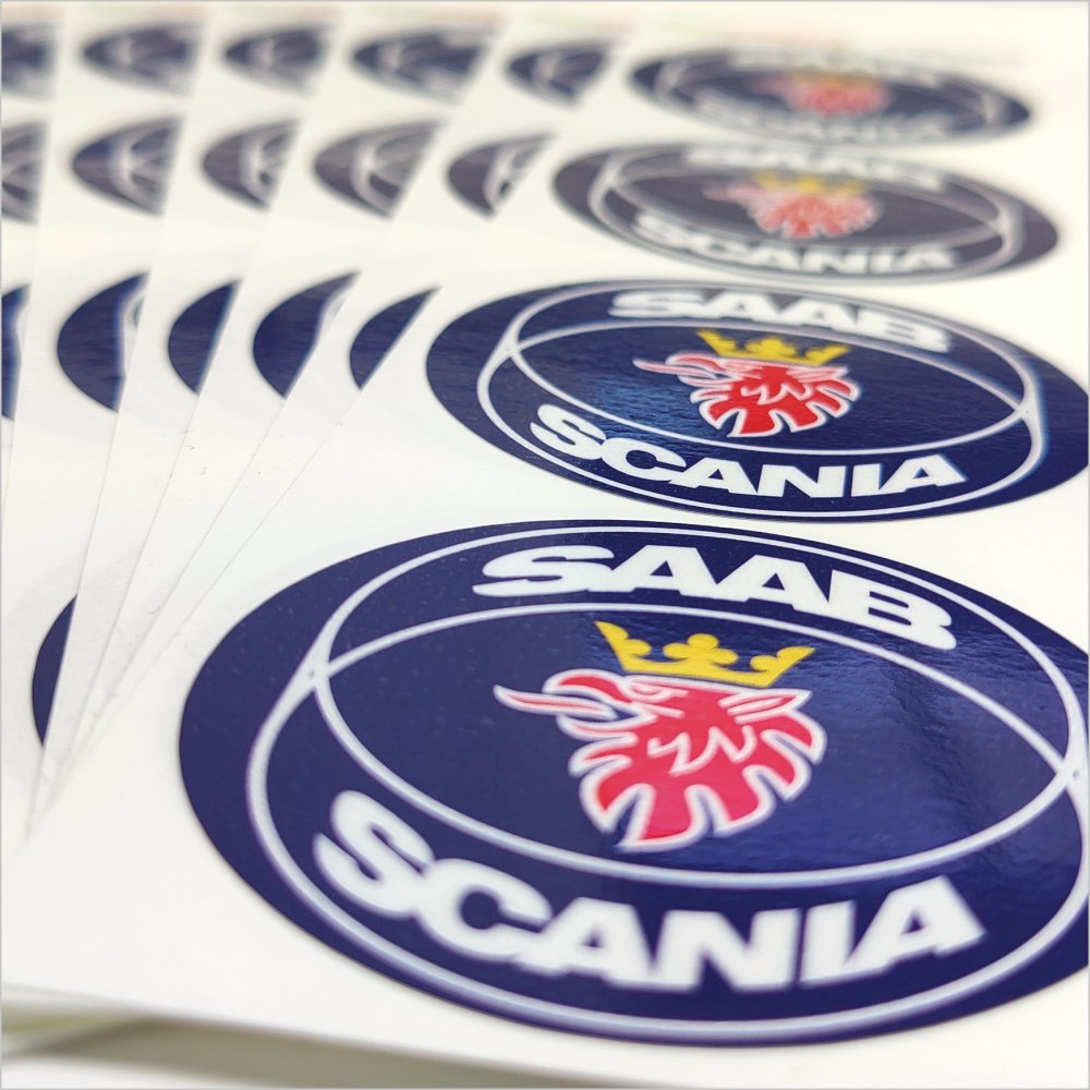 Wielnaaf stickers Saab Scania