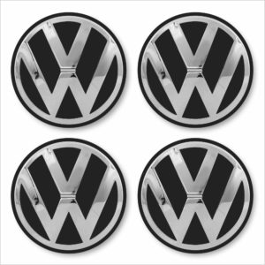 Wielnaaf stickers VW zwart