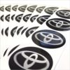 Wielnaaf stickers Toyota zwart product