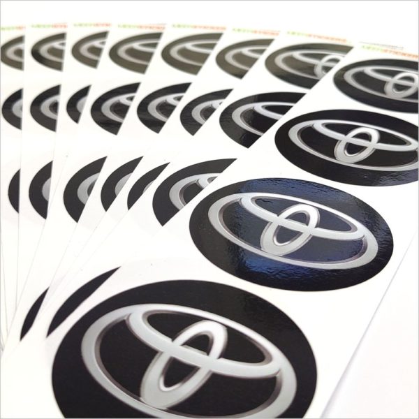 Wielnaaf stickers Toyota zwart product