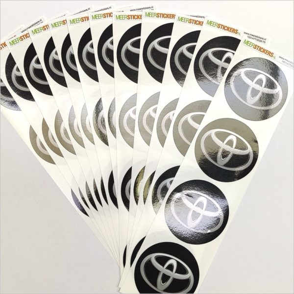 Wielnaaf stickers Toyota zwart product