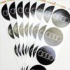 Wielnaaf stickers Audi zwart zonder tekst