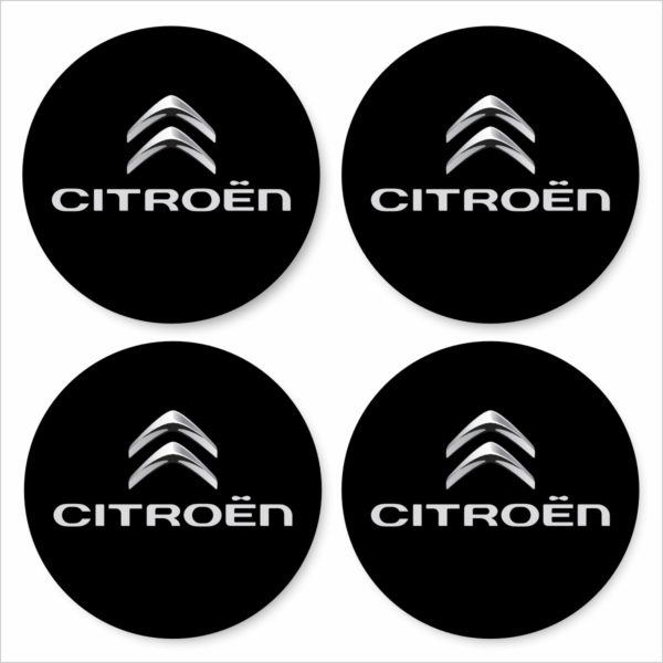 Wielnaaf stickers Citroen Zwart