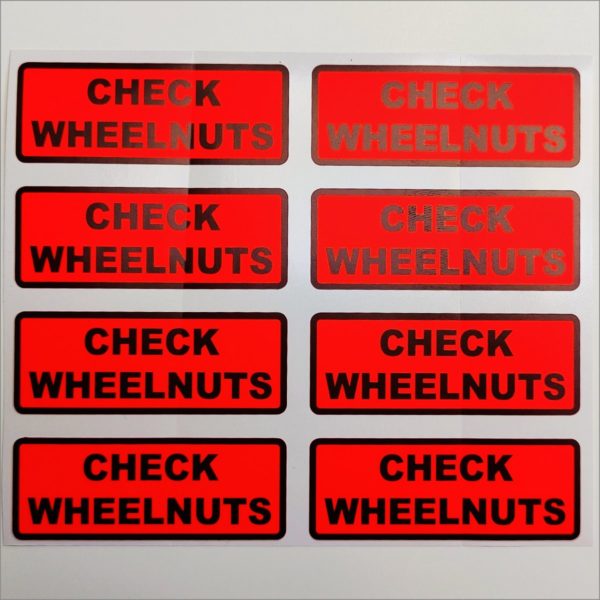 Check wheelnuts stickers Product