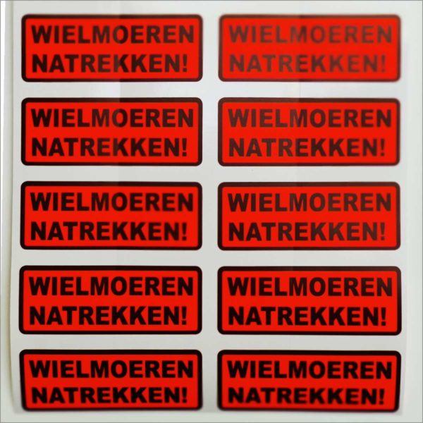 Wielmoeren natrekken sticker product