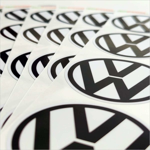 Wielnaaf stickers VW Wit