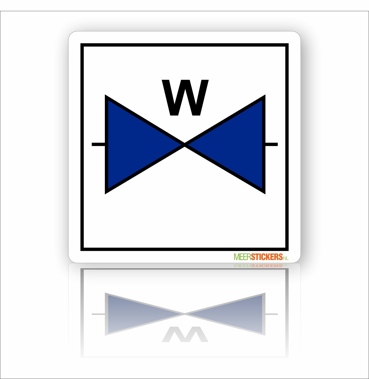 Pictogram sticker WaterAfsluiter / Afsluiter Water