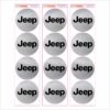 Wielnaaf stickers Jeep Silver metallic