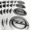Wielnaaf stickers Opel Silver metallic