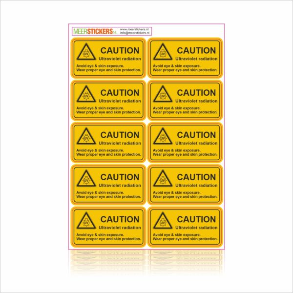 Caution Ultraviolet Radiation