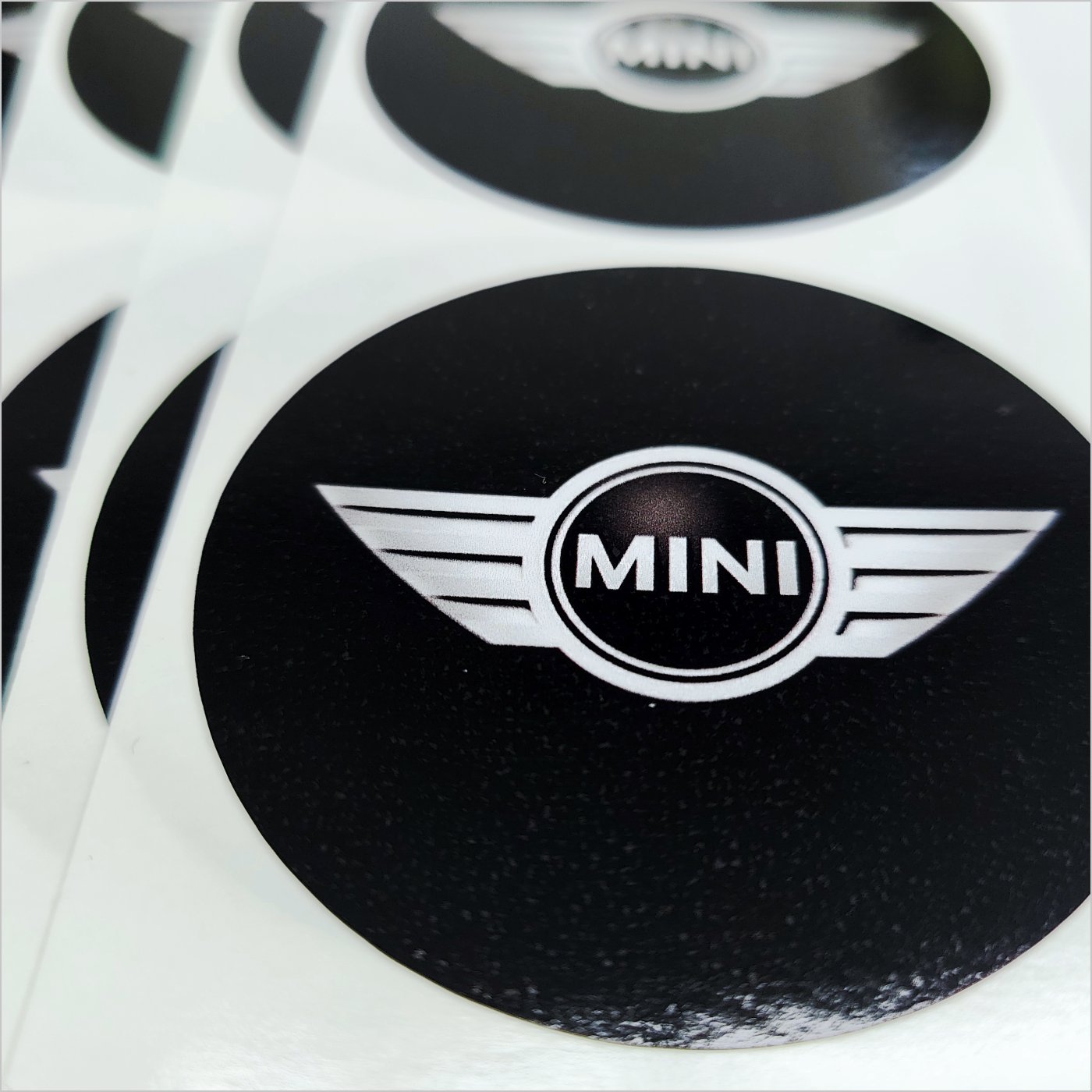 Wielnaaf stickers Mini Logo Zwart