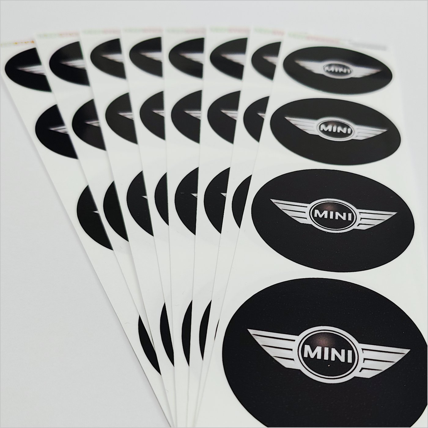 Wielnaaf stickers Mini Logo Zwart